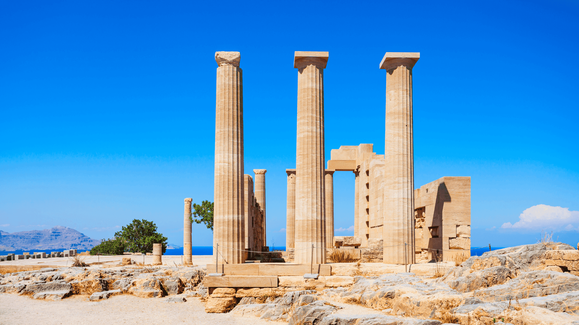 Acropolis of Lindos in Rhodes