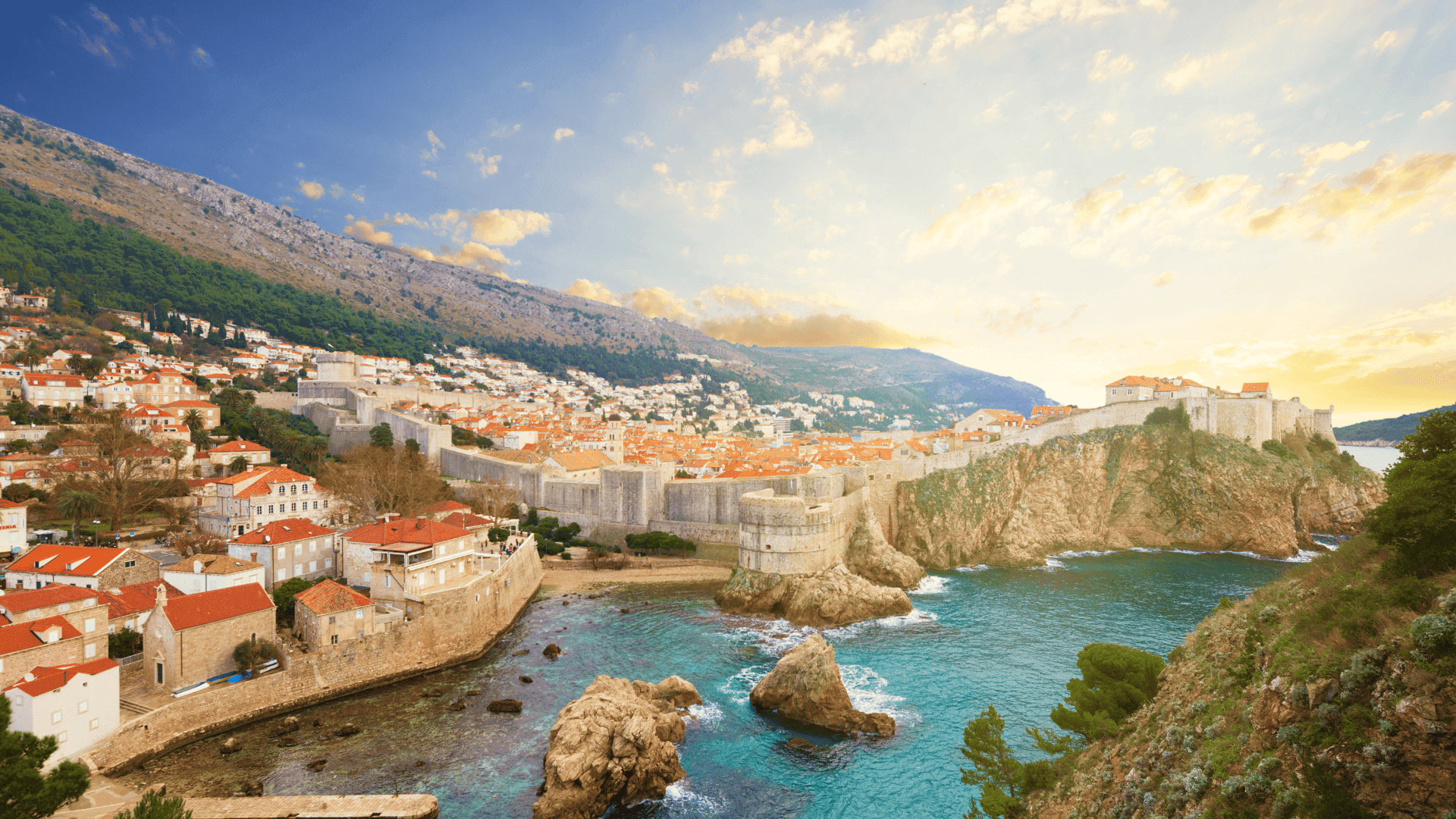 ancient castle in dubrovnik croatia