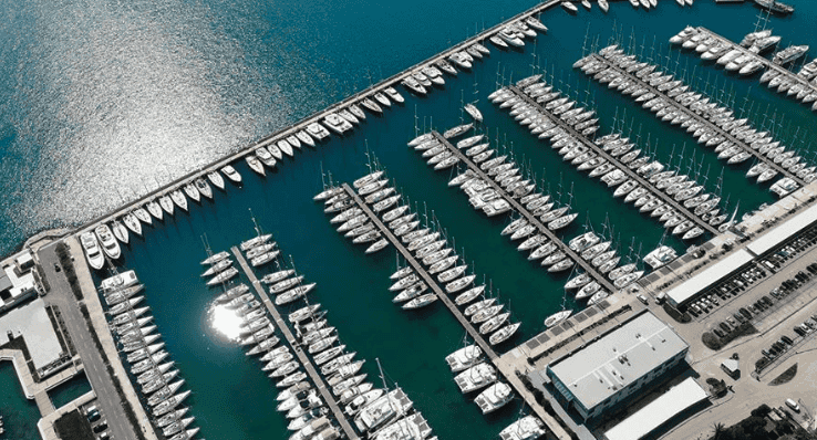 marina kastela croatia yachts moored