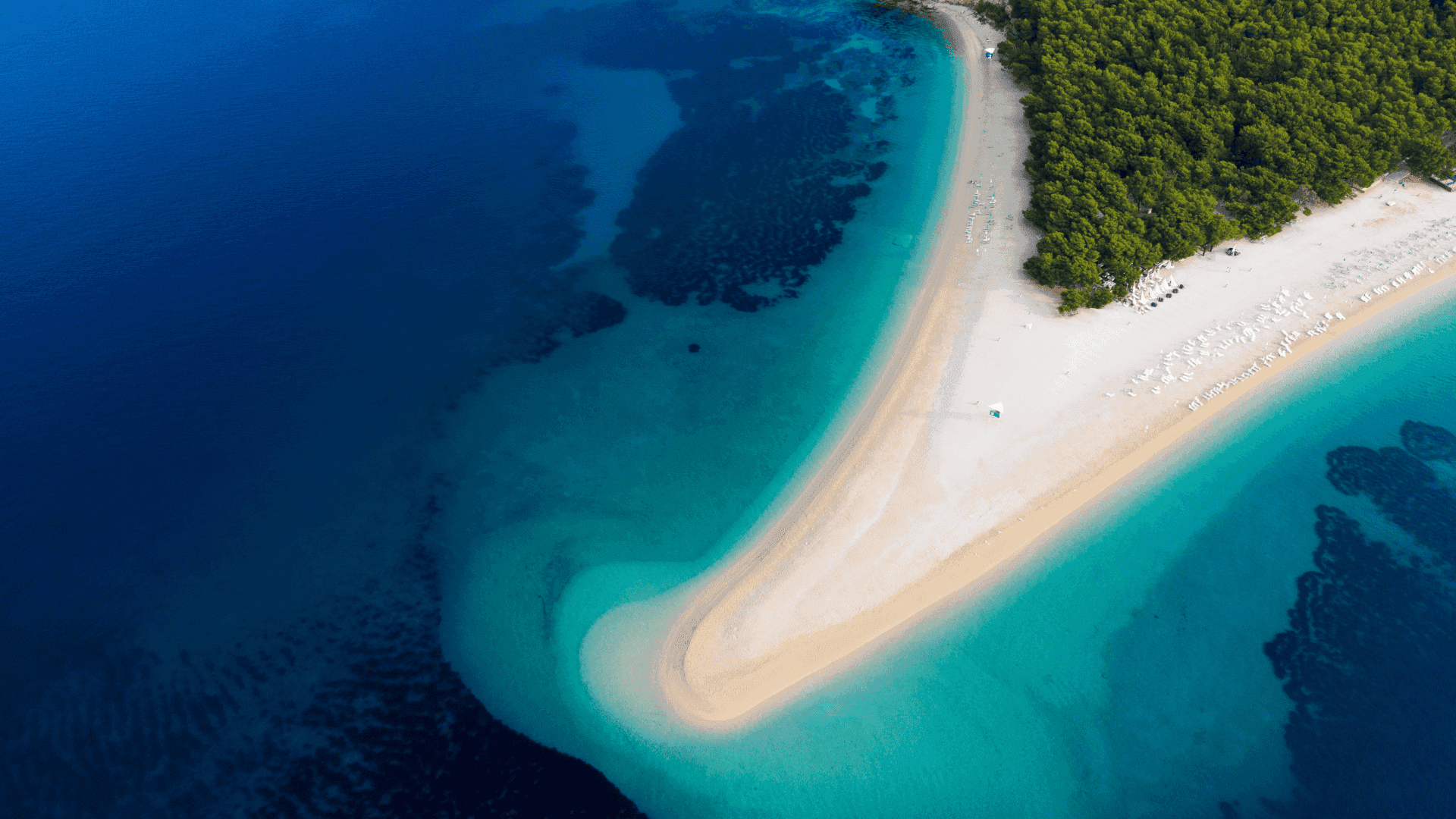 brac island in croatia blue water beach
