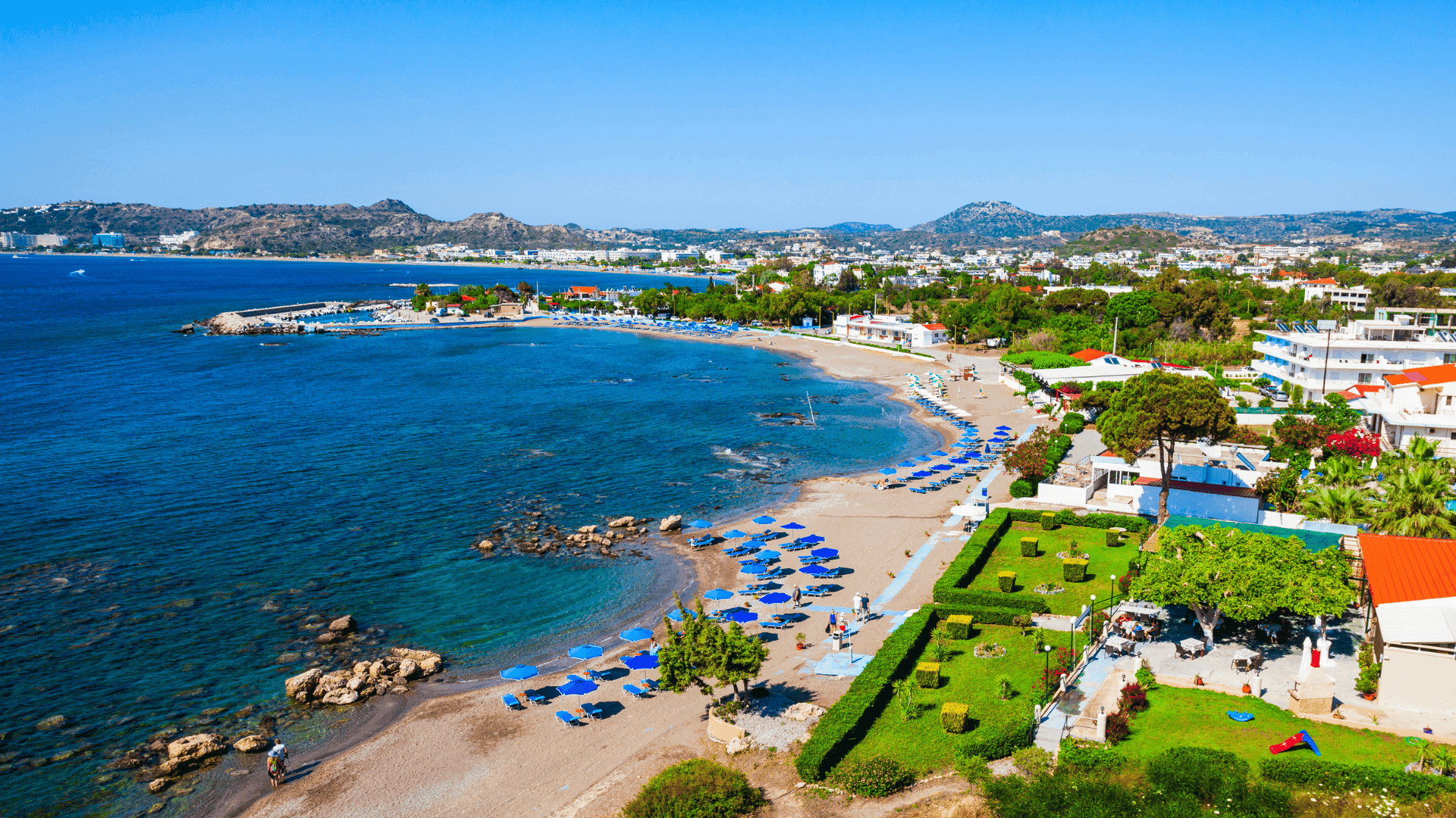 Faliraki Beach in Rhodes