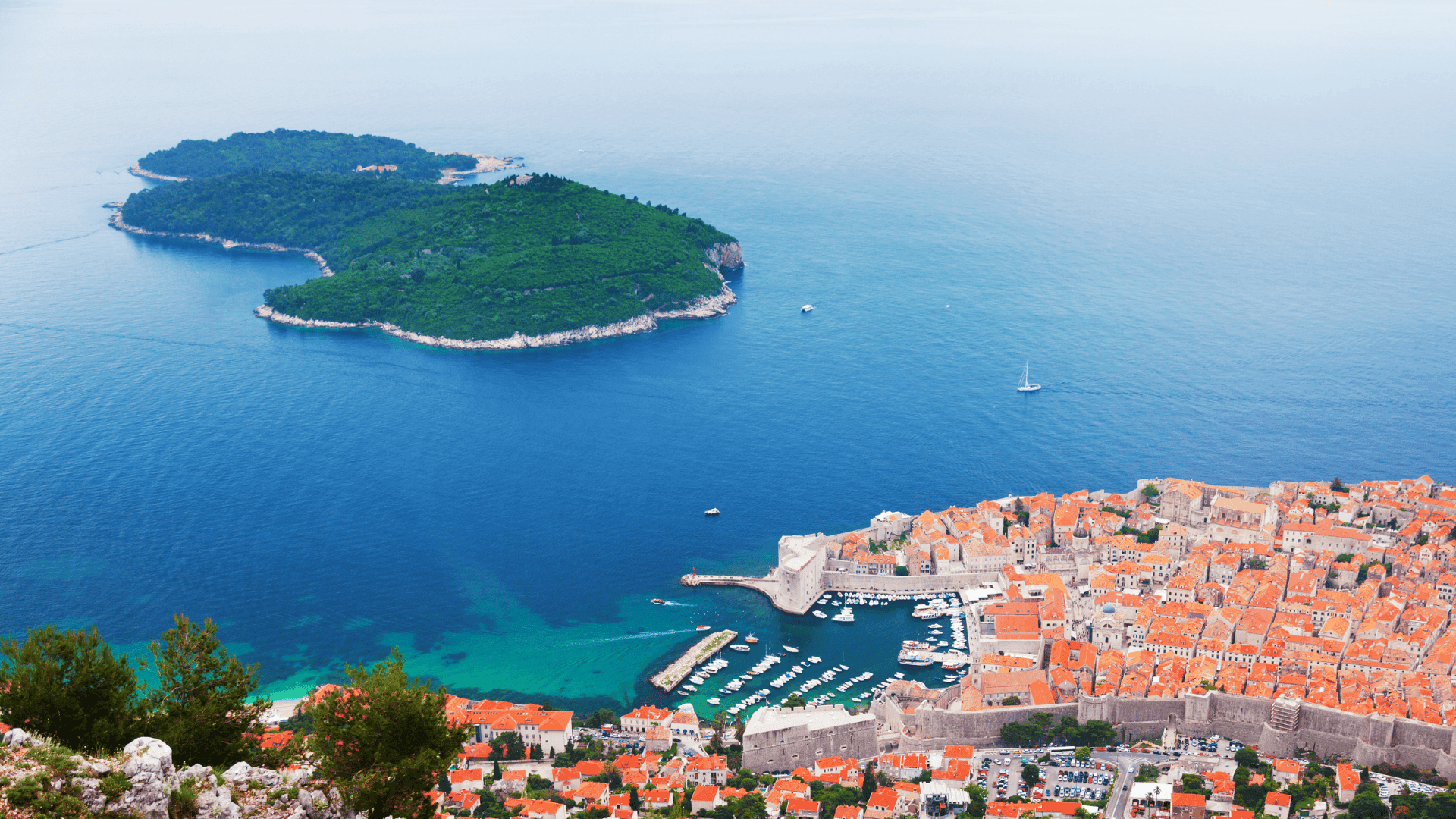 Lokrum Island in South Dalmatia