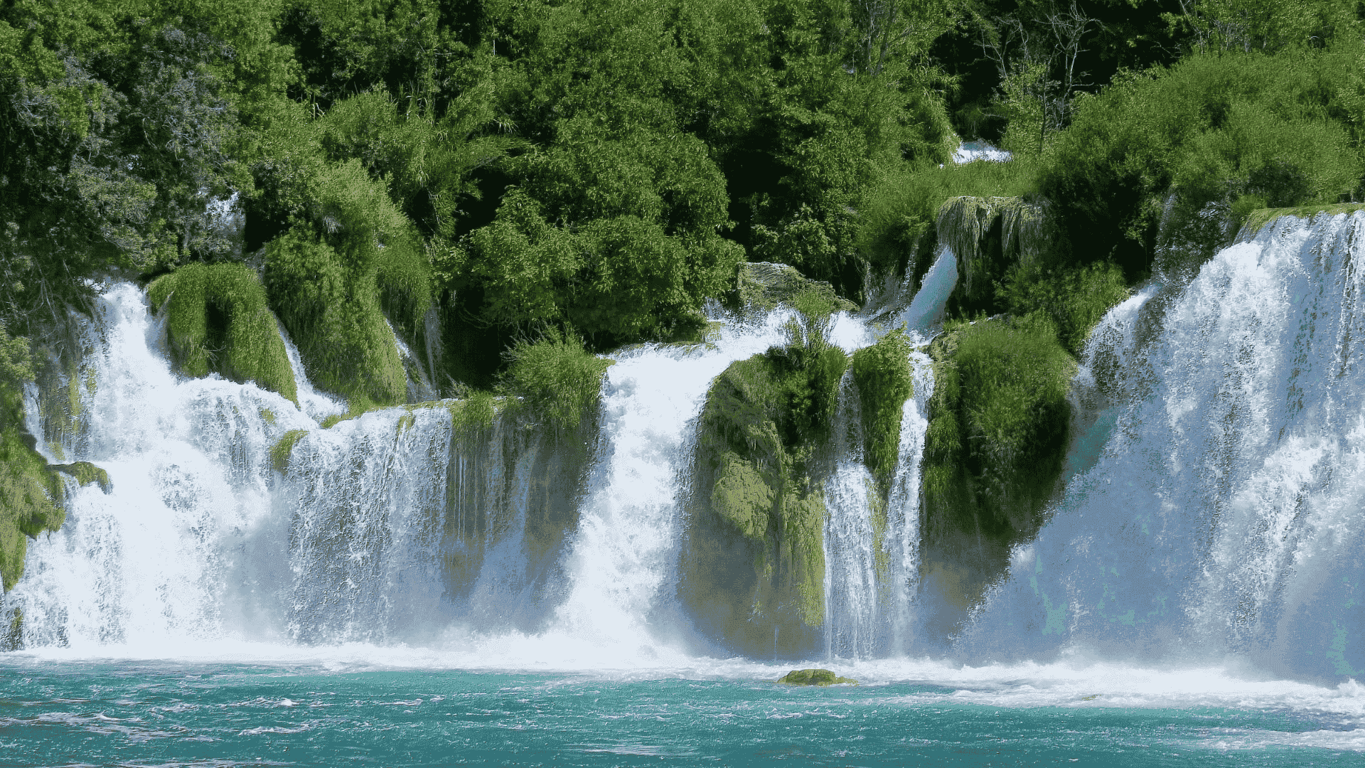 national park krka waterfalls in skradin