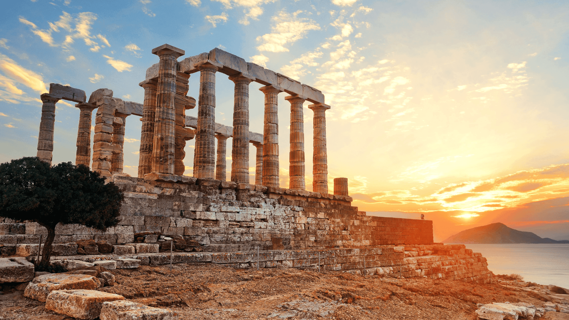 Temple of Poseidon in Greece