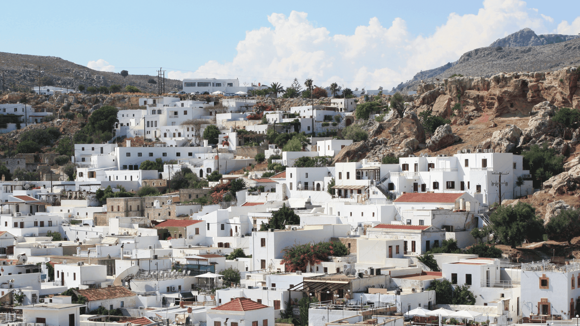 Village of Lindos in Rhodes