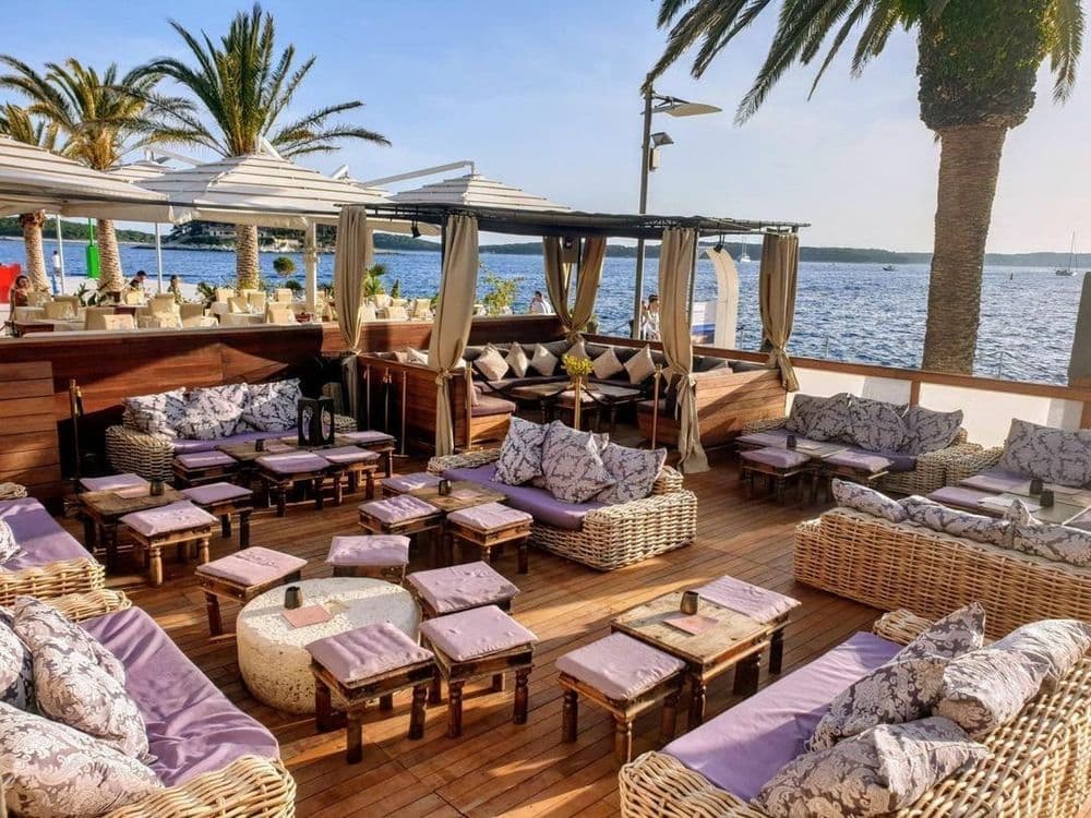 carpe diem bar dining area hvar croatia