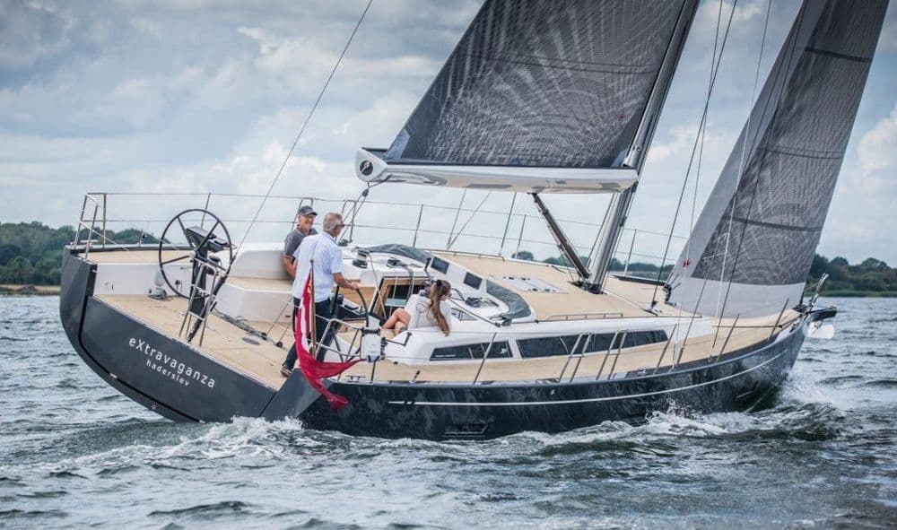 x-46 starboard quarter sailing