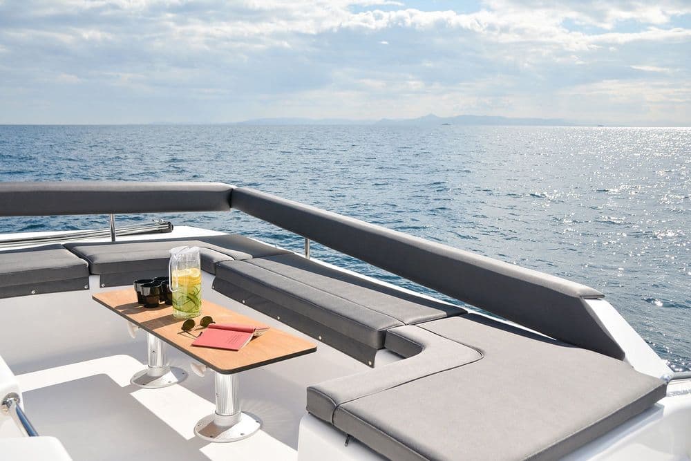 dufour 48 catamaran thrace sitting area bareboat