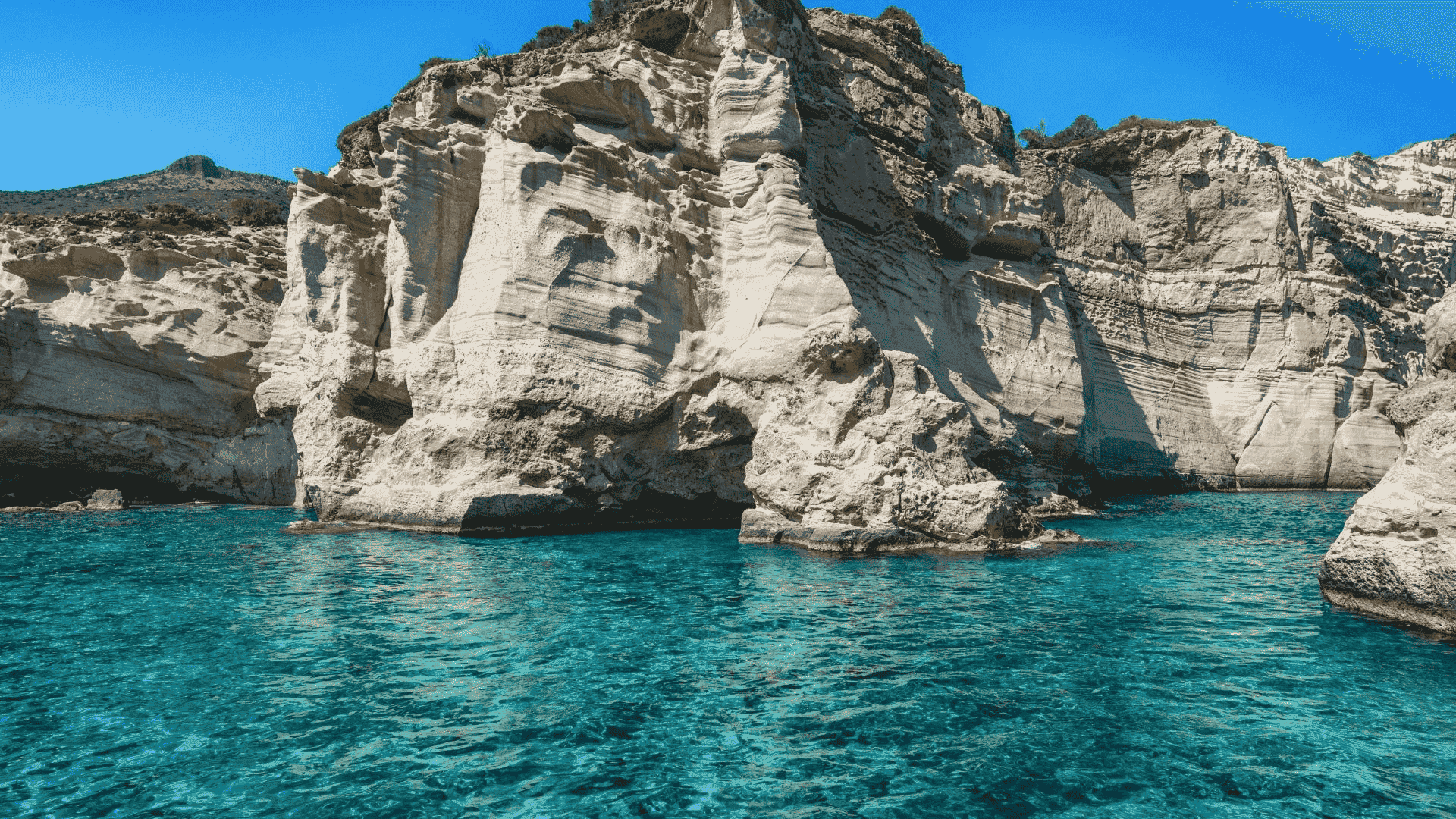kleftiko beach in cyclades