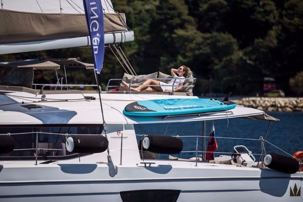 lucia 50 princess aphrodite woman relaxing top deck