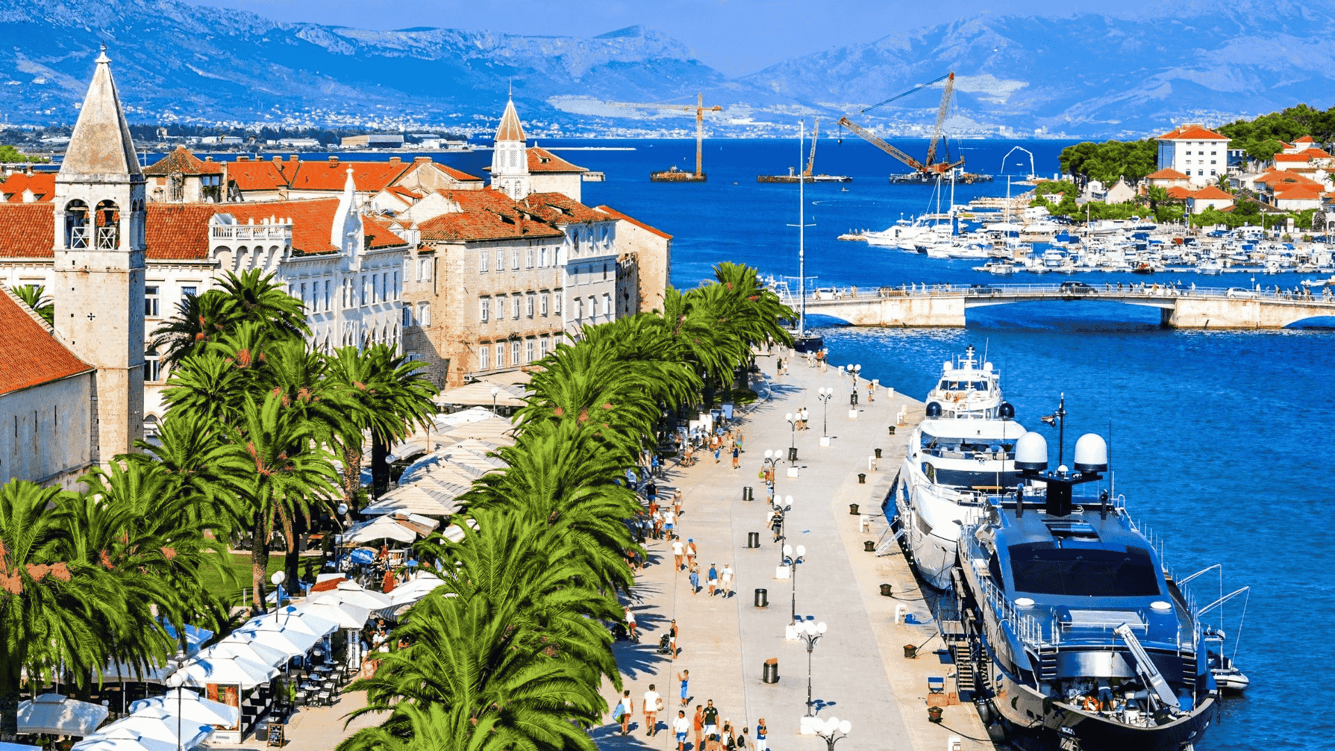 trogir pier in croatia