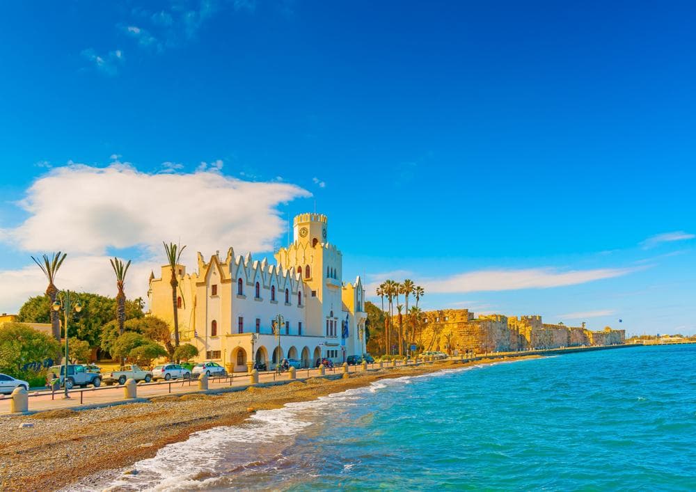 kos waterfront beach greece