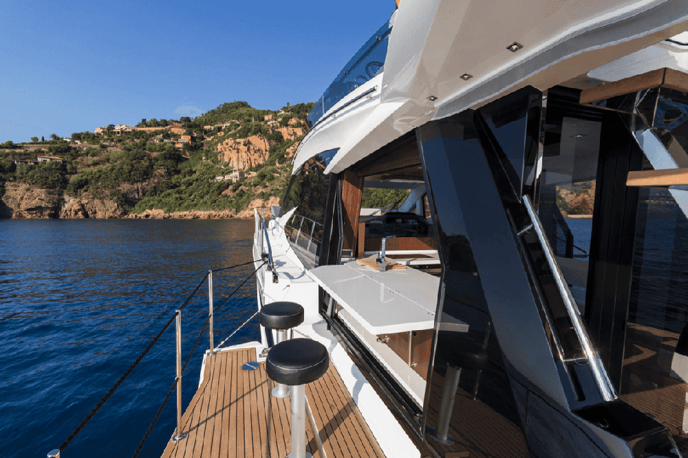 galeon exterior breakfast bar greece crewed yachts